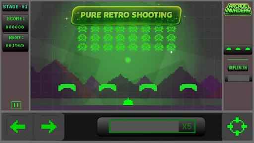 Arcade Invaders From Space डाउनलोड करें – सर्वश्रेष्ठ रेट्रो स्पेस शूटर - Screenshot 1