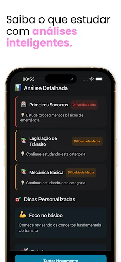 Simulado Detran 2026 डाउनलोड करें – ब्राज़ील ड्राइविंग लाइसेंस टेस्ट - Screenshot 3
