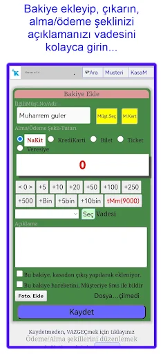 Kerrat – Veresiye Defteri डाउनलोड करें – उधार और हिसाब-किताब का आसान ऐप - Screenshot 3