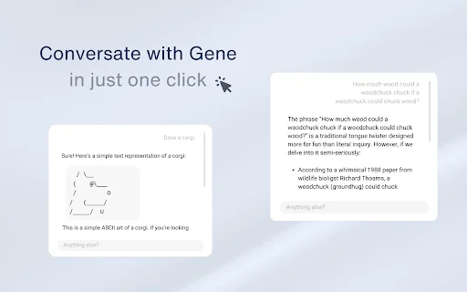 Ask Gene – सर्वश्रेष्ठ AI असिस्टेंट ब्राउज़र एक्सटेंशन डाउनलोड करें - Screenshot 2