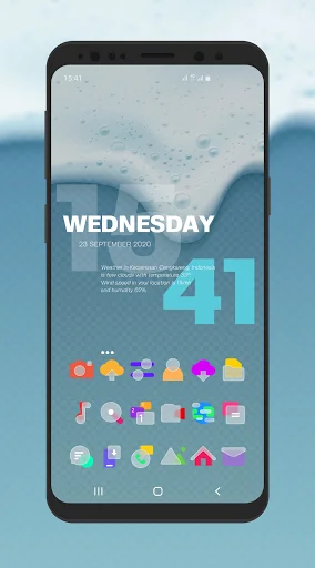Bluric Icon Pack डाउनलोड करें – Frozen Glass स्टाइल आइकन - Screenshot 2