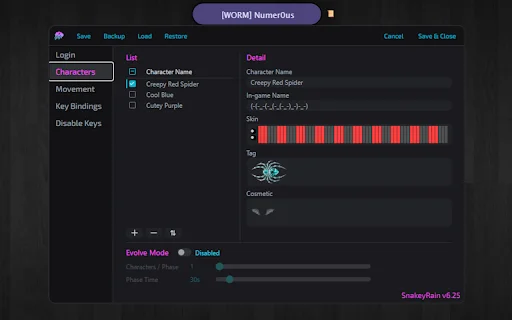 SnakeyRain Chrome Extension डाउनलोड करें – Slither.io बॉट्स कंट्रोल करें - Screenshot 2