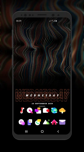 Bluric Icon Pack डाउनलोड करें – Frozen Glass स्टाइल आइकन - Screenshot 1