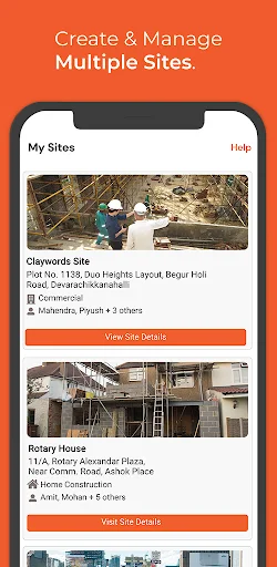 Brick&Bolt Professionals ऐप डाउनलोड करें – कंस्ट्रक्शन मैनेजमेंट आसान बनाएं - Screenshot 1