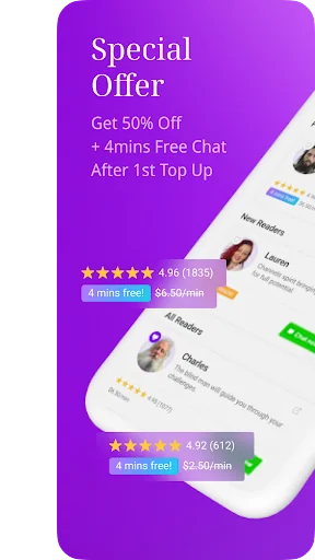 LifeReader Psychics & Tarot डाउनलोड करें – ऑनलाइन ज्योतिष और टैरो - Screenshot 1