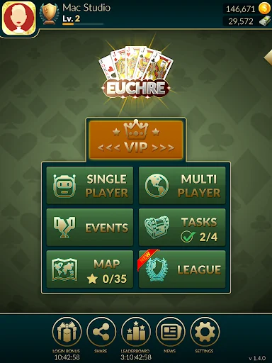 Euchre Ultimate डाउनलोड करें – दोस्तों के साथ ऑनलाइन कार्ड गेम - Screenshot 15