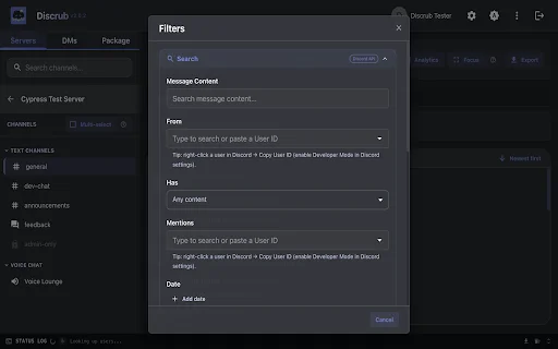 Discrub डाउनलोड करें – Discord मैसेज मैनेज और एक्सपोर्ट करें - Screenshot 3