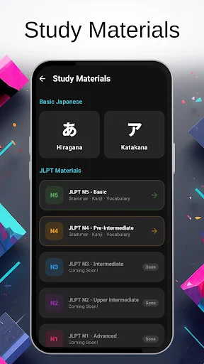 N1 Master of JLPT: N5-N1 डाउनलोड करें – जापानी भाषा सीखें - Screenshot 2
