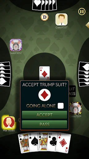 Euchre Ultimate डाउनलोड करें – दोस्तों के साथ ऑनलाइन कार्ड गेम - Screenshot 23
