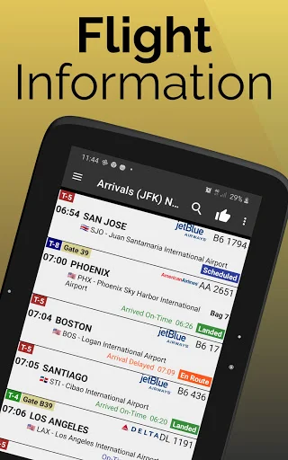 Fort Lauderdale Flights डाउनलोड करें – लाइव फ्लाइट अपडेट्स - Screenshot 13