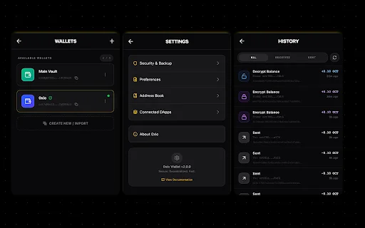 0xio Wallet डाउनलोड करें – Octra नेटवर्क के लिए सुरक्षित और निजी वॉलेट - Screenshot 2
