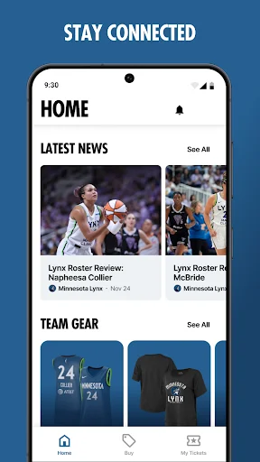 Minnesota Lynx ऐप डाउनलोड करें – टिकट, न्यूज़ और टीम अपडेट्स - Screenshot 4