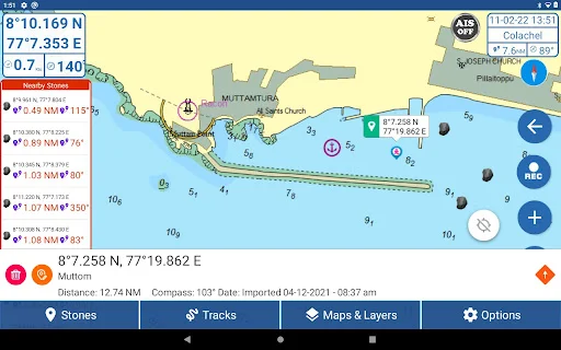 Kadal Map – Marine Navigation डाउनलोड करें – मछुआरों के लिए बेहतरीन नेविगेशन ऐप - Screenshot 16
