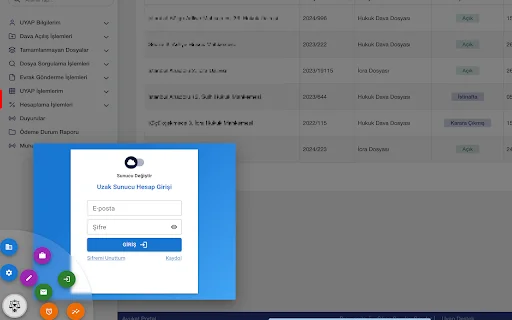 T-akıbet Ofis: UYAP प्रक्रिया और कानूनी कार्य प्रबंधन के लिए सर्वश्रेष्ठ टूल - Screenshot 1