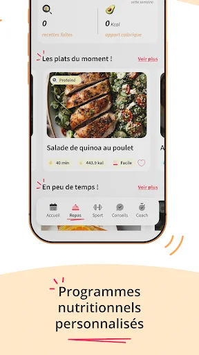 Kunto: Nutrition Sport Adapté डाउनलोड करें – बॉडीबिल्डिंग और फिटनेस ऐप - Screenshot 11
