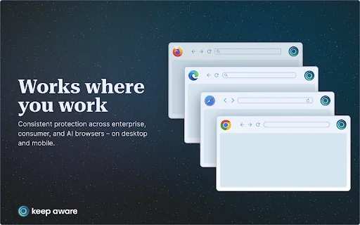 Keep Aware डाउनलोड करें – एंटरप्राइज ब्राउज़र सुरक्षा समाधान - Screenshot 2