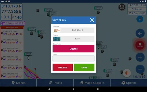 Kadal Map – Marine Navigation डाउनलोड करें – मछुआरों के लिए बेहतरीन नेविगेशन ऐप - Screenshot 15