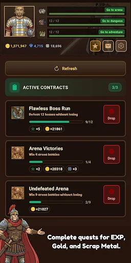 Gladia2 ऑनलाइन MMO टेक्स्ट RPG डाउनलोड करें – मध्ययुगीन एडवेंचर - Screenshot 7