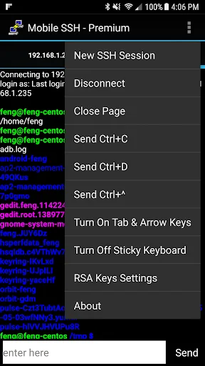 Mobile SSH Premium डाउनलोड करें – सुरक्षित SSH और RSA ऑथेंटिकेशन - Screenshot 3
