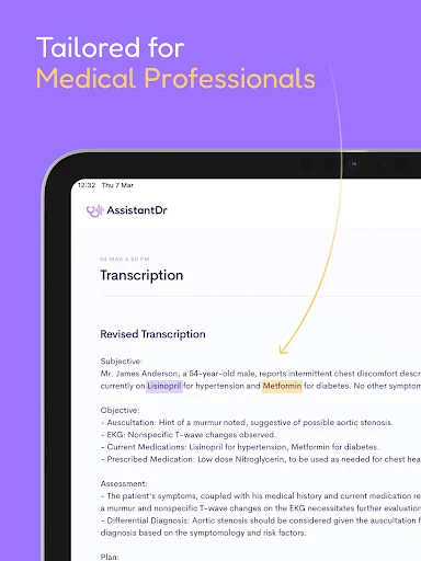 Assistant Dr. डाउनलोड करें – AI मेडिकल स्क्राइब और SOAP नोट्स - Screenshot 12