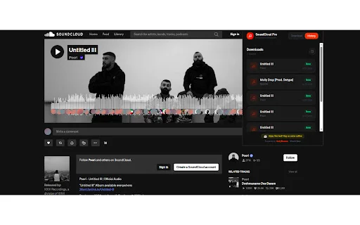 SoundCloud Enhanced Pro डाउनलोड करें – संगीत प्रबंधन टूल - Screenshot 2