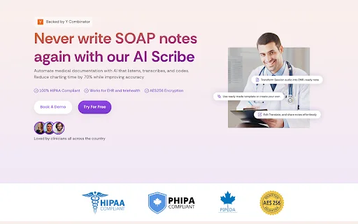 Healos डाउनलोड करें – AI मेडिकल स्क्राइब और EHR इंटीग्रेशन - Screenshot 1