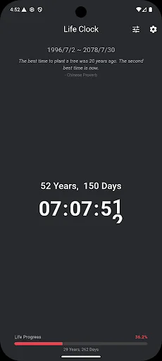 Life Clock – Death Countdown डाउनलोड करें – समय का सही उपयोग - Screenshot 3