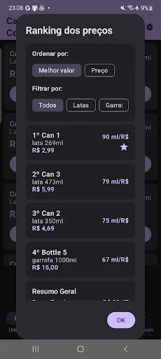 Calculadora de Cerveja डाउनलोड करें – सबसे सस्ता बीयर चुनें - Screenshot 4