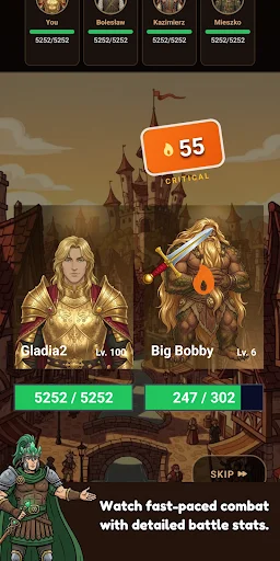 Gladia2 ऑनलाइन MMO टेक्स्ट RPG डाउनलोड करें – मध्ययुगीन एडवेंचर - Screenshot 4