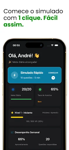 Simulado Detran 2026 डाउनलोड करें – ब्राज़ील ड्राइविंग लाइसेंस टेस्ट - Screenshot 2