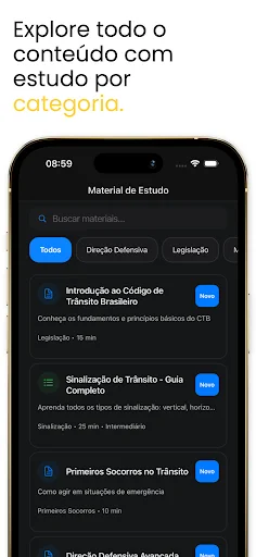 Simulado Detran 2026 डाउनलोड करें – ब्राज़ील ड्राइविंग लाइसेंस टेस्ट - Screenshot 6