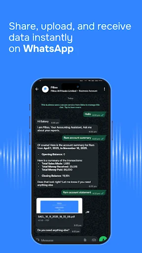 Pilloo AI डाउनलोड करें – छोटे व्यवसायों के लिए वॉयस-आधारित अकाउंटिंग - Screenshot 5