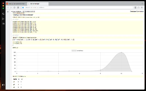 SQLite Manager डाउनलोड करें – ब्राउज़र में डेटाबेस प्रबंधित करें - Screenshot 1