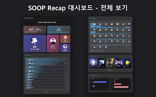 SOOP 월별 리캡 डाउनलोड करें – अपना स्ट्रीमिंग डेटा विश्लेषण देखें - Screenshot 2