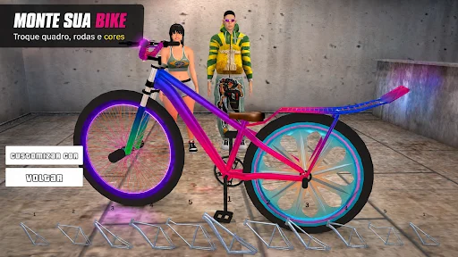 Grau favela BMX डाउनलोड करें – ब्राजीलियाई बाइक कस्टमाइज़ेशन गेम - Screenshot 2