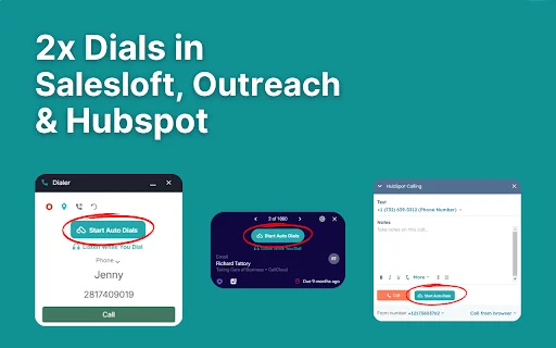 CallCloud डाउनलोड करें – Salesloft, Outreach और Hubspot के लिए बेस्ट ऑटो डायलर - Screenshot 1