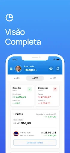 Dinzo: Finanças Pessoais डाउनलोड करें – अपना बजट ट्रैक करें - Screenshot 1