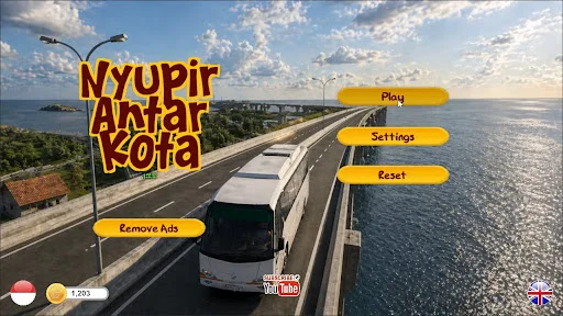 Bus Driving Around Java Island डाउनलोड करें – बेस्ट बस सिम्युलेटर - Screenshot 1