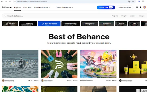 Behance Image Downloader – Behance से इमेज डाउनलोड करें - Screenshot 2