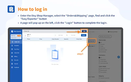 Easy Exporter डाउनलोड करें – Etsy ऑर्डर के लिए सर्वश्रेष्ठ टूल - Screenshot 2