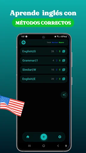 QuickCard AI डाउनलोड करें – अंग्रेजी सीखने का सबसे आसान तरीका - Screenshot 1