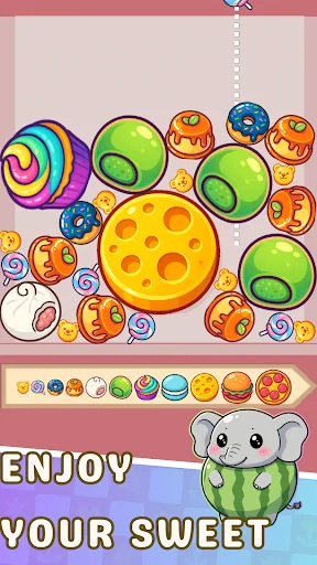Fruit Drop Satisfy-Juicy Merge डाउनलोड करें – बेहतरीन फ्रूट पहेली गेम - Screenshot 6
