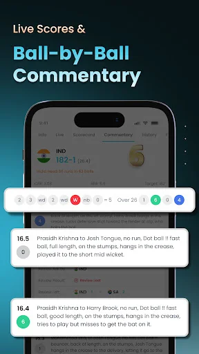 Cricket LineX डाउनलोड करें – सबसे तेज़ लाइव क्रिकेट स्कोर और अपडेट - Screenshot 5