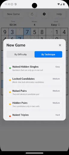 Sudoku Trainer डाउनलोड करें – सुडोकू में महारत हासिल करें और मुफ्त खेलें - Screenshot 4