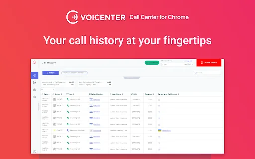 Voicenter Chrome एक्सटेंशन डाउनलोड करें – कॉल सेंटर के लिए बेस्ट टूल - Screenshot 2