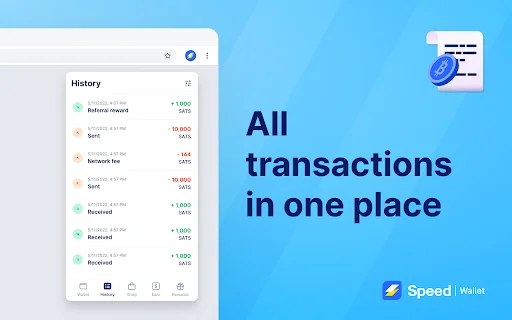 Speed Bitcoin Lightning Wallet डाउनलोड करें – तेज़ क्रिप्टो भुगतान - Screenshot 3