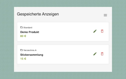 Kleinanzeigen Tool डाउनलोड करें – विज्ञापनों को आसानी से मैनेज करें - Screenshot 2