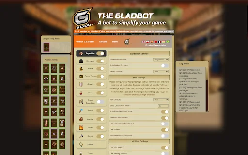 Gladiatus Bot – Gladbot डाउनलोड करें: अपना गेमप्ले बढ़ाएं - Screenshot 1
