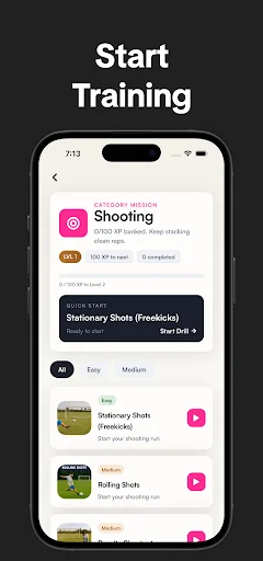 Footwork: Soccer Training App डाउनलोड करें – AI फुटबॉल कोच - Screenshot 3