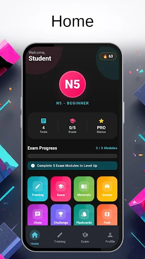 N1 Master of JLPT: N5-N1 डाउनलोड करें – जापानी भाषा सीखें - Screenshot 1
